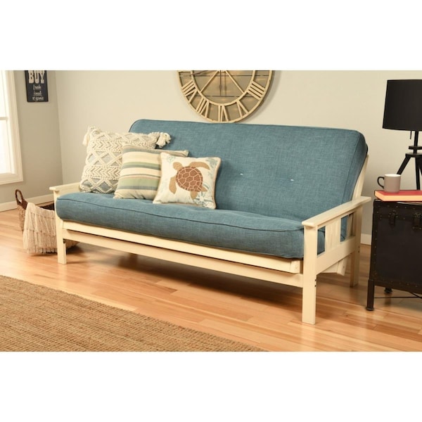Kodiak No. 6000 Linen Aqua 276 Coil Hinged Mattress - Full Size - KFLAQUF6M1