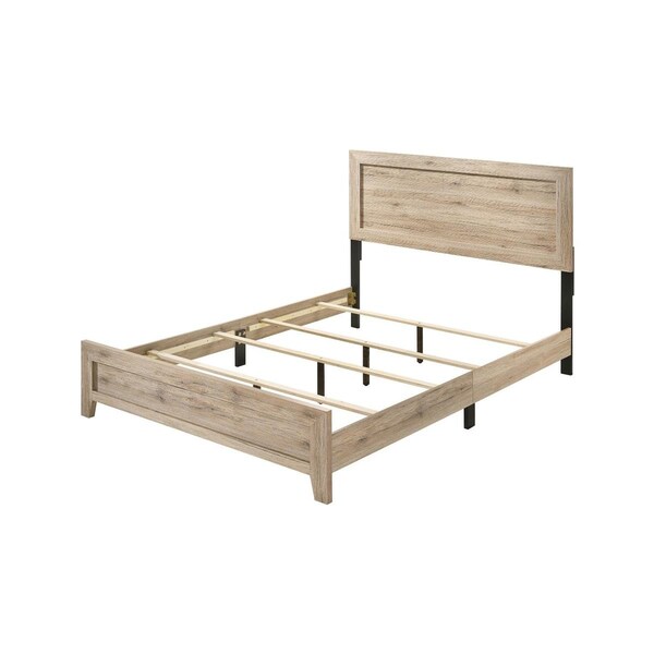 Acme Furniture Industry Acme Furniture 51 x 63 x 84 in. Miquell Rectangle Bed, Natural - Queen Size - 28040Q