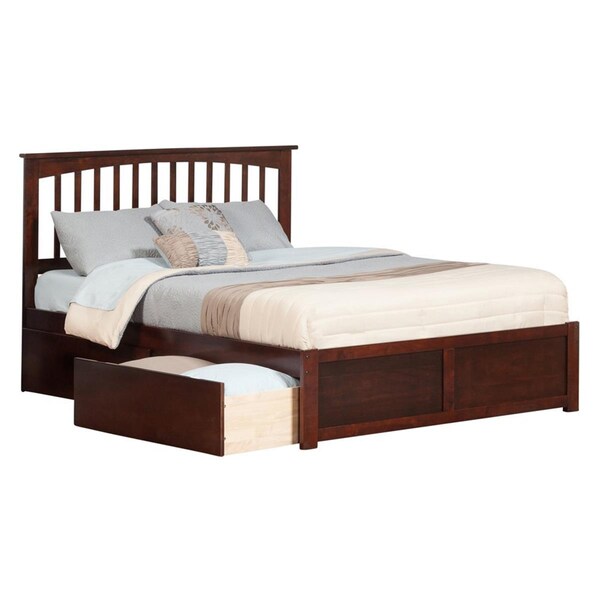 Atlantic Furniture Madison Bed with Match Footboard - White, Twin Size - AR8626032
