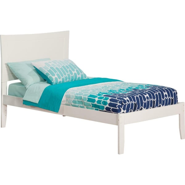 Atlantic Furniture Metro Open Foot Bed, White - Twin Extra Large - AR9011002