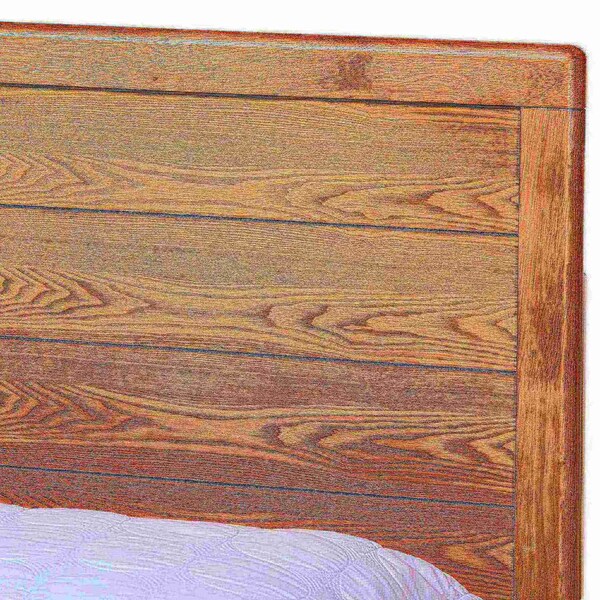 Baxton Studio Lisa Modern Ash Walnut Brown Finished Wood Full Size 3-Drawer Storage Bed - 175-9425-9620-ZORO
