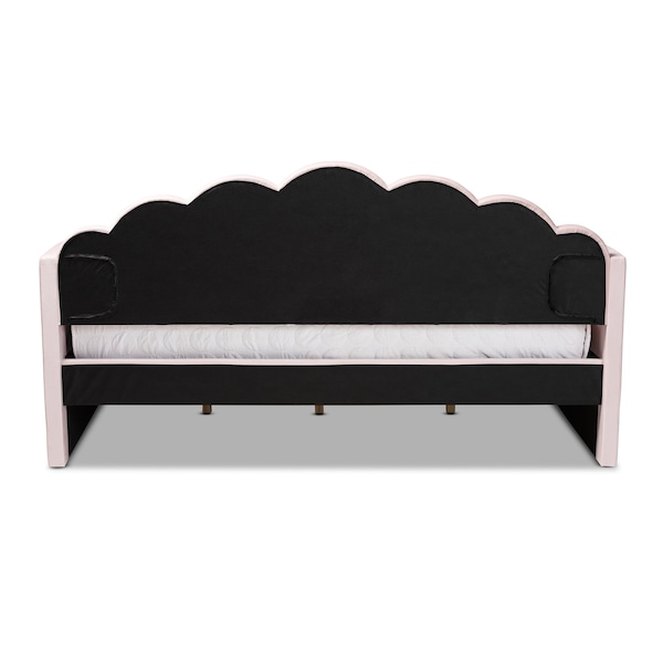 Baxton Studio Timila Modern and Contemporary Light Pink Velvet Fabric Upholstered Full Size Daybed - 213-11551-ZORO