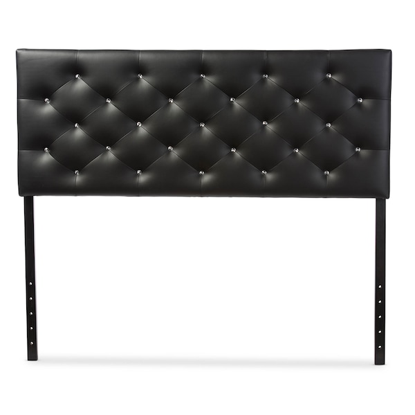 Baxton Studio Viviana Faux Leather Upholstered Button-tufted Full Size Headboard - 120-6454
