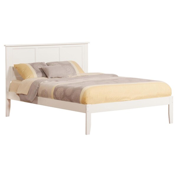 Atlantic Furniture Madison Open Foot Bed, White - King - AR8651002
