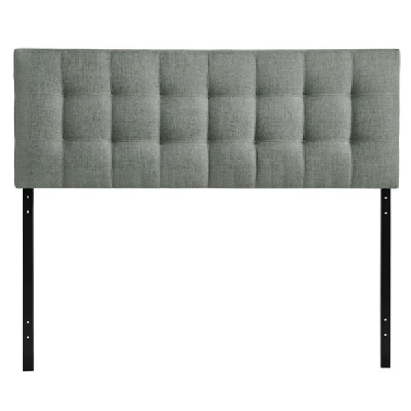 East End Imports Lily King Fabric Headboard, Gray - MOD-5144-GRY