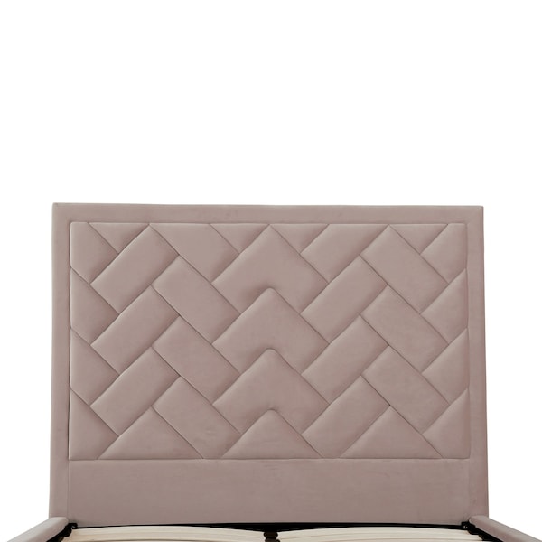 Manhattan Comfort Crosby Full- Size Bed in Blush - BD009-FL-BH