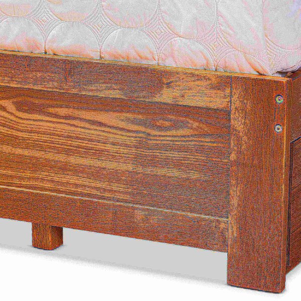 Baxton Studio Lisa Modern Ash Walnut Brown Finished Wood King Size 3-Drawer Storage Bed - 180-9427-9622-ZORO