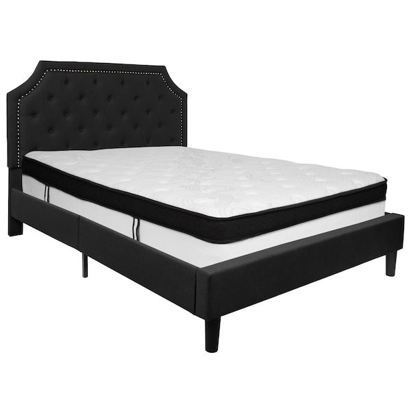 Flash Furniture Queen Platform Bed Set, Black - SL-BMF-7-GG