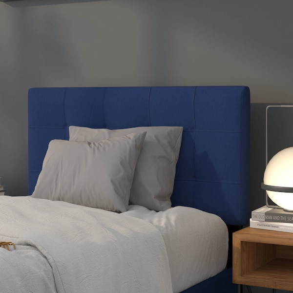 Flash Furniture Bedford Headboard, Twin Size, Navy Fabric - HG-HB1704-T-N-GG