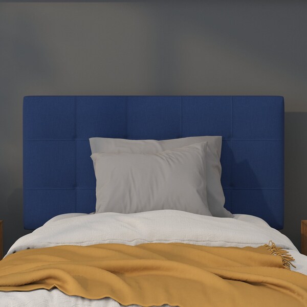 Flash Furniture Bedford Headboard, Twin Size, Navy Fabric - HG-HB1704-T-N-GG