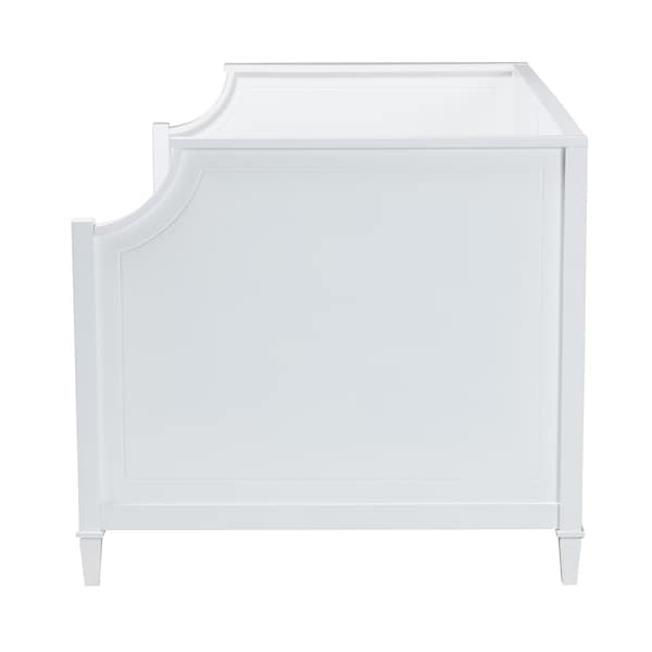 Baxton Studio Lowri Classic and Traditional White Finished Wood Twin Size 3Drawer Daybed - 222-12598-ZORO