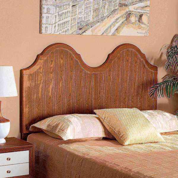 Baxton Studio Tobin Vintage Classic and Traditional Ash Walnut Finished Wood Queen Size Arched Headboard - 181-11125-ZORO