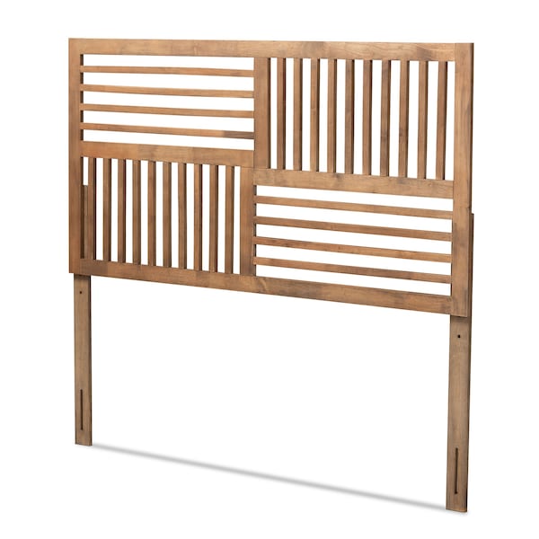 Baxton Studio Adler Modern and Contemporary Transitional Ash Walnut Finished Wood Queen Size Headboard - 180-11144-ZORO