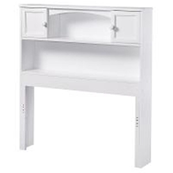 Atlantic Furniture Newport Full Size Bookcase Headboard, White - AR285832