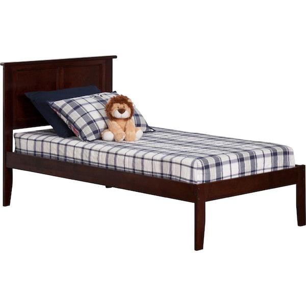 Atlantic Furniture Madison Open Foot Bed, Antique Walnut - Twin Extra Large - AR8611004