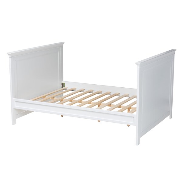 Baxton Studio Ceri Classic and Traditional White Finished Wood Twin Size Daybed - 224-12596-ZORO
