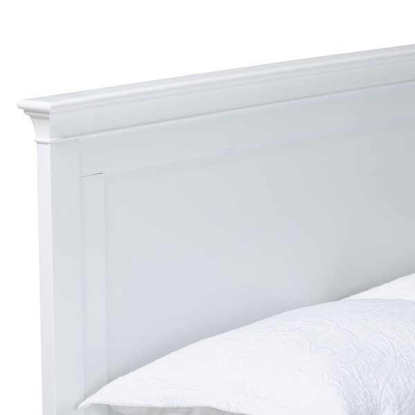 Baxton Studio Ceri Classic and Traditional White Finished Wood Twin Size Daybed - 224-12596-ZORO