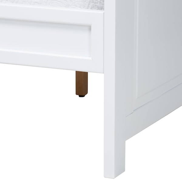 Baxton Studio Ceri Classic and Traditional White Finished Wood Twin Size Daybed - 224-12596-ZORO