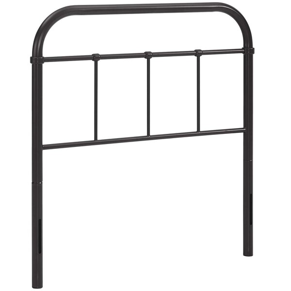 Modway Furniture 40.5 x 38 in. Serena Twin Steel Headboard - Brown - MOD-5534-BRN