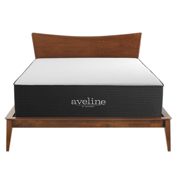 Modway Furniture 16 x 60 x 80 in. Aveline Memory Foam Queen Size Mattress, White - MOD-6608-WHI