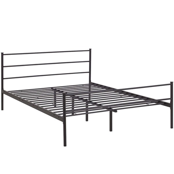 Modway Furniture 34.5 x 84 in. Alina Queen Platform Bed Frame - Brown - MOD-5553-BRN-SET