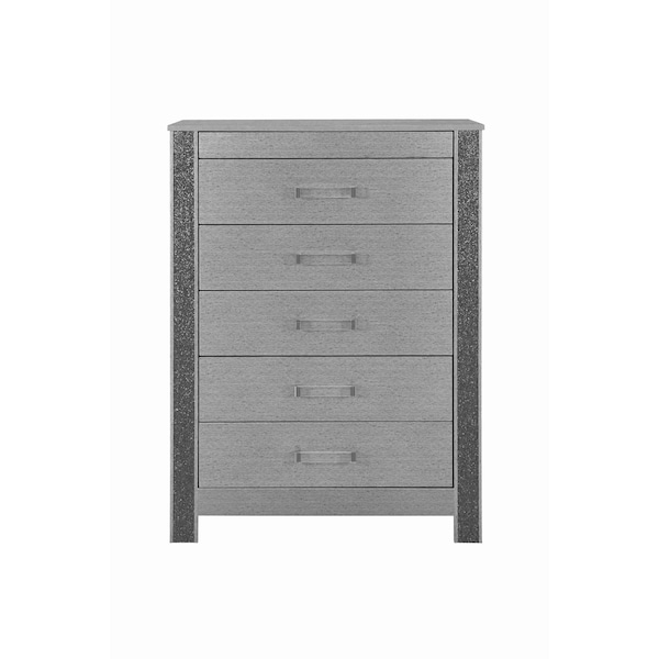 Global Furniture Usa Contemporary Logan Silver King Bed Group W/ Led And Speakers - 7406
