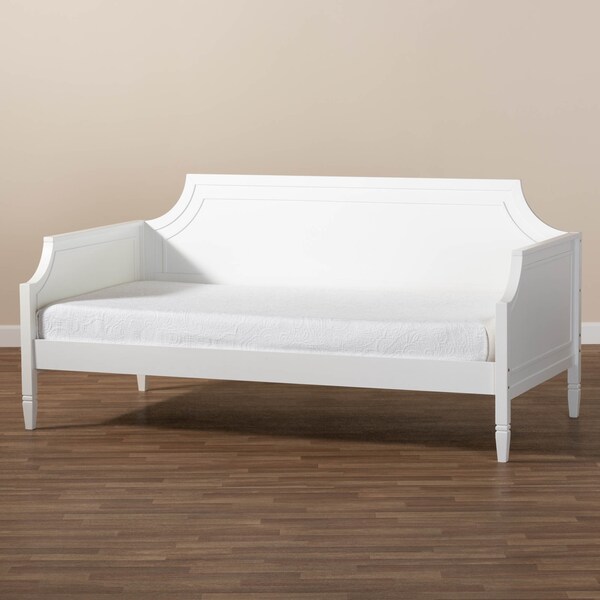 Baxton Studio Mariana White Finished Wood Twin Size Daybed - 158-9640
