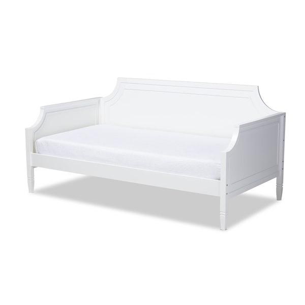 Baxton Studio Mariana White Finished Wood Twin Size Daybed - 158-9640