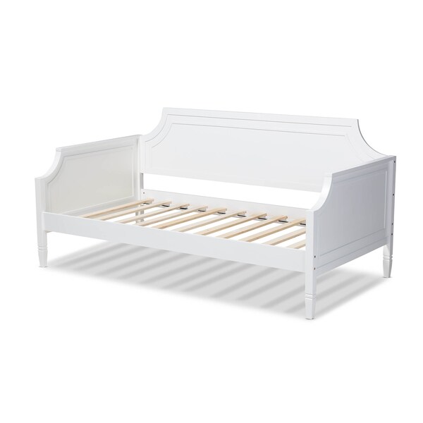Baxton Studio Mariana White Finished Wood Twin Size Daybed - 158-9640