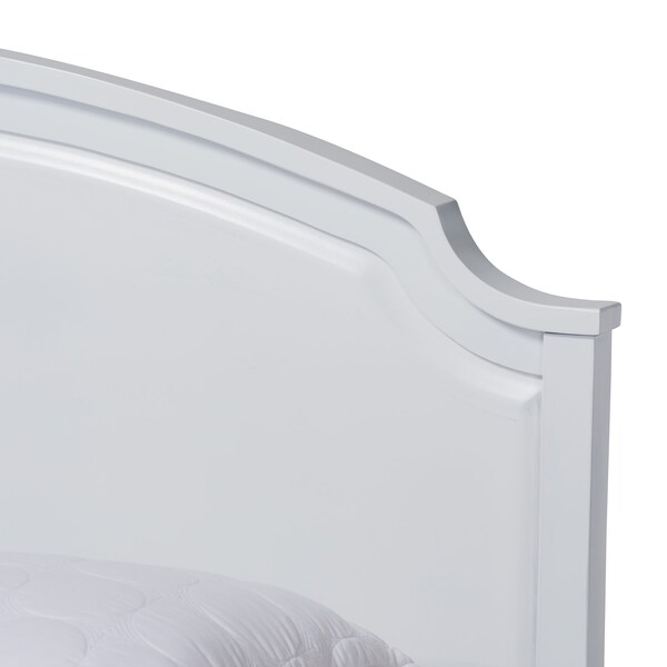 Baxton Studio Elise Classic and Transitional White Finished Wood Full Size 4Piece Bedroom Set - 218-10827-10822-10823-ZORO
