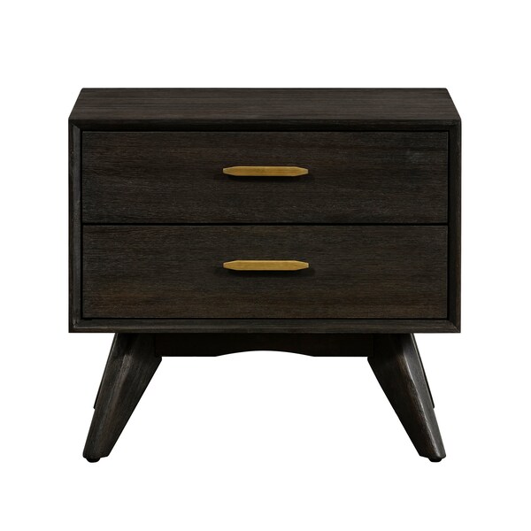 Armen Living Baly 4 Piece Acacia Queen Loft Bedroom Set with Dresser and Nightstands - SETLFBDQN4A