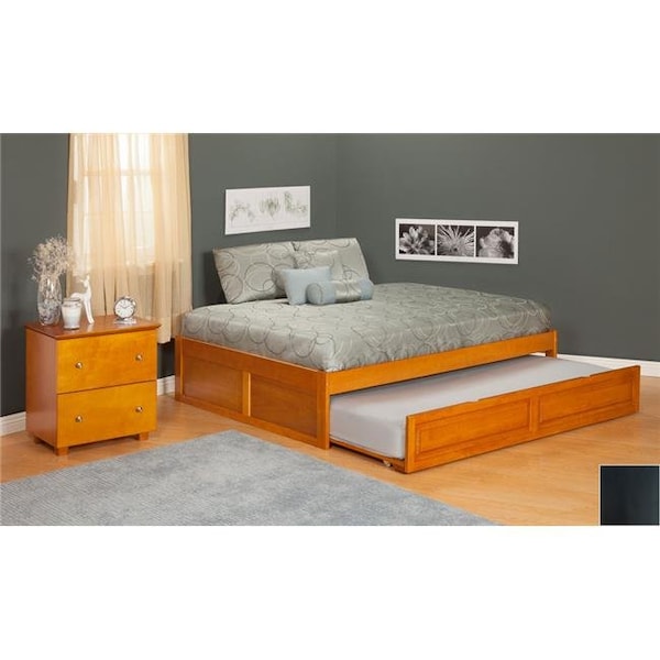 Atlantic Furniture Atlantic Furniture AR8022012 Urban Concord Twin Size with Flat Panel Foot Board and Trundle Bed - White - AR8022012