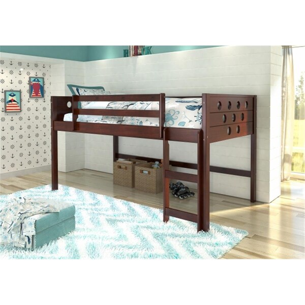 Pivot Direct Twin Size Mission Low Loft with Slide in Dark Cappuccino - PD_715TCP