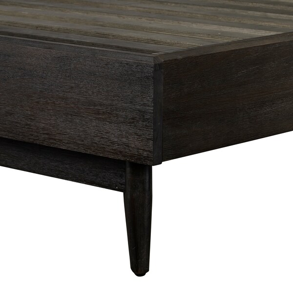 Armen Living Baly Acacia Mid-Century Platform Queen Bed - LCLFBDQN