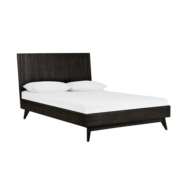 Armen Living Baly Acacia Mid-Century Platform Queen Bed - LCLFBDQN