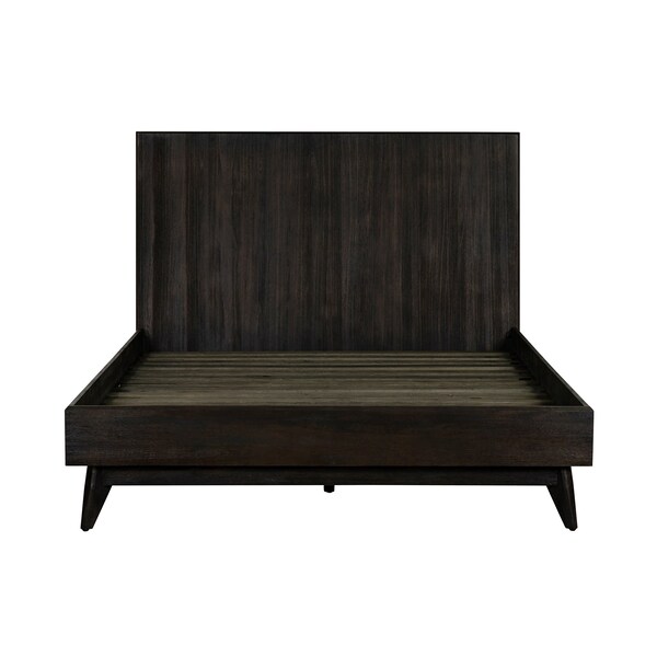 Armen Living Baly Acacia Mid-Century Platform Queen Bed - LCLFBDQN