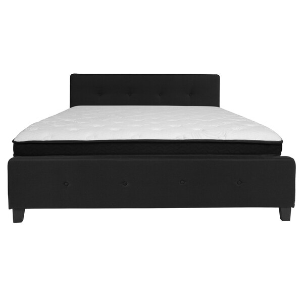 Flash Furniture King Platform Bed Set, Black - HG-BMF-24-GG