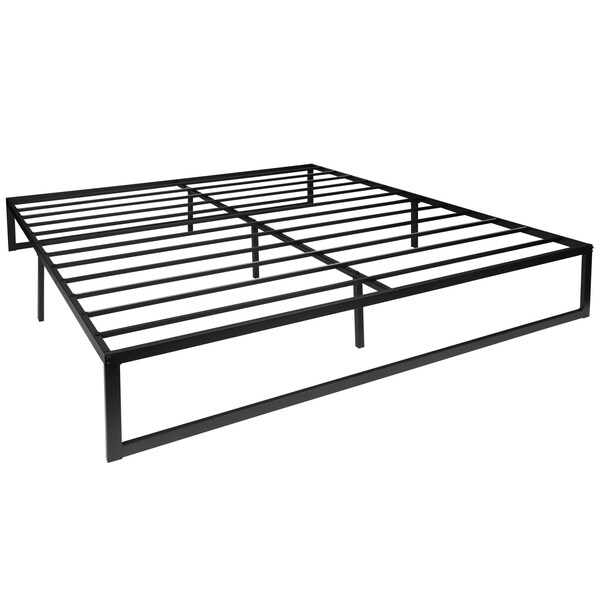 Flash Furniture King Platform Bed Frame and 12" Mattress Set - XU-BD10001-12MFM-K-GG
