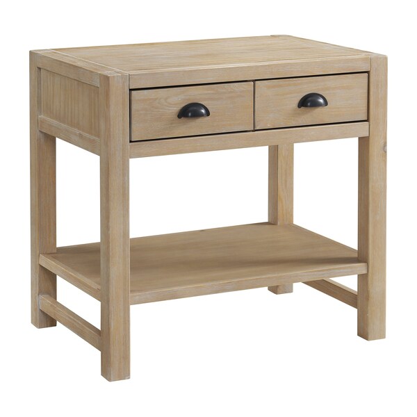 Alaterre Furniture Arden 4-Piece Wood Bedroom Set with Queen Bed, 2-Drawer Nightstand with open shelf, Chest, Dresser - ANAN02343029