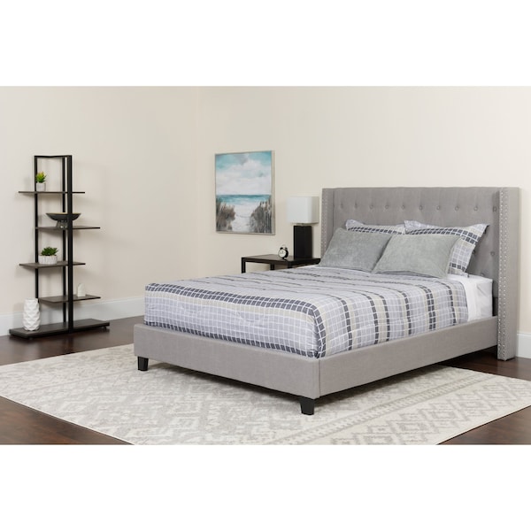 Flash Furniture Twin Platform Bed Set, Gray - HG-BMF-41-GG