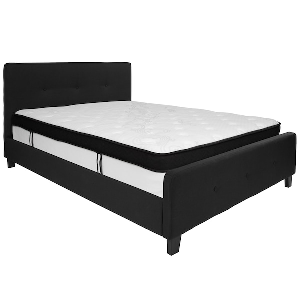 Flash Furniture Queen Platform Bed Set, Black - HG-BMF-23-GG