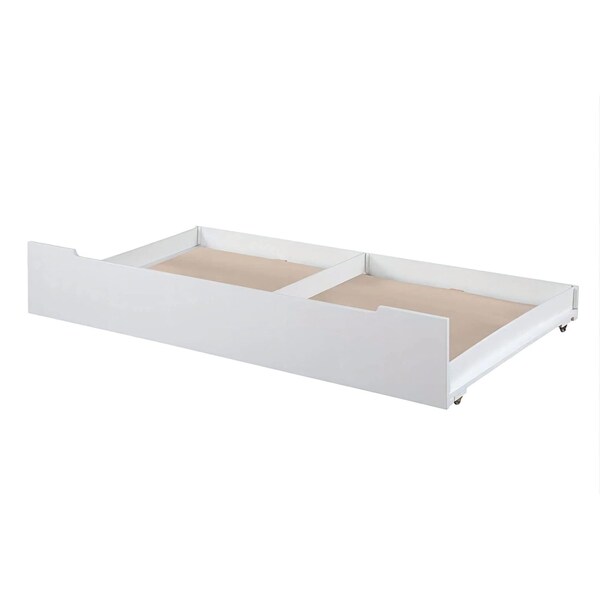 Acme Trundle for Twin Bed in White Finish - ER-0225WH