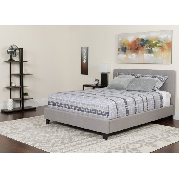 Flash Furniture King Platform Bed Set, Gray - HG-BMF-28-GG