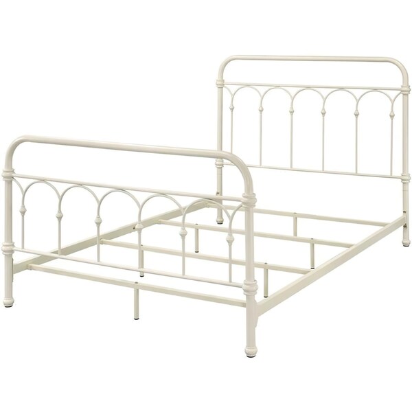 Acme Metal Full Bed with Spindle Headboard and Footboard in White - ER-0117WH
