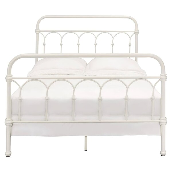 Acme Metal Full Bed with Spindle Headboard and Footboard in White - ER-0117WH