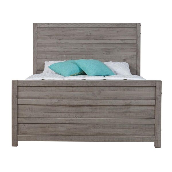 Kd Estanteria Camaflexi Carmel Bed, Antique Grey - Queen Size - KD2210272