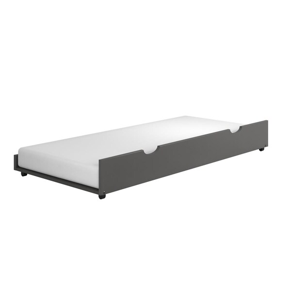 Donco PD-503DG Twin Trundle Bed, Dark Grey - PD_503DG