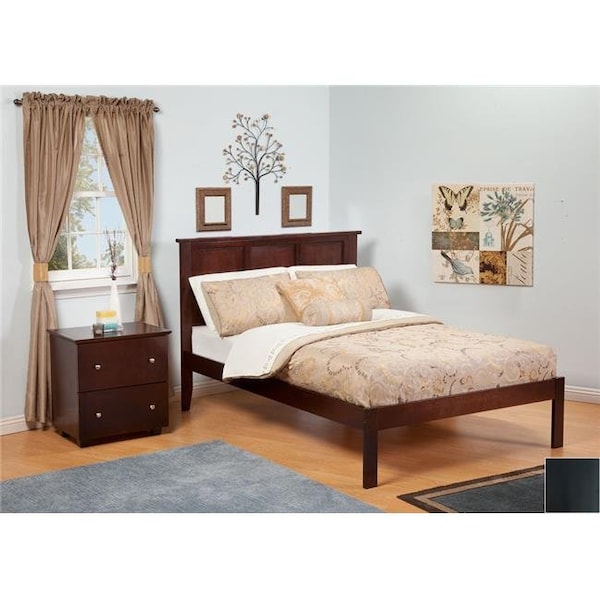 Atlantic Furniture Atlantic Furniture AR8621001 Madison Twin Bed with Open Foot Rail in an Espresso Finish - AR8621001