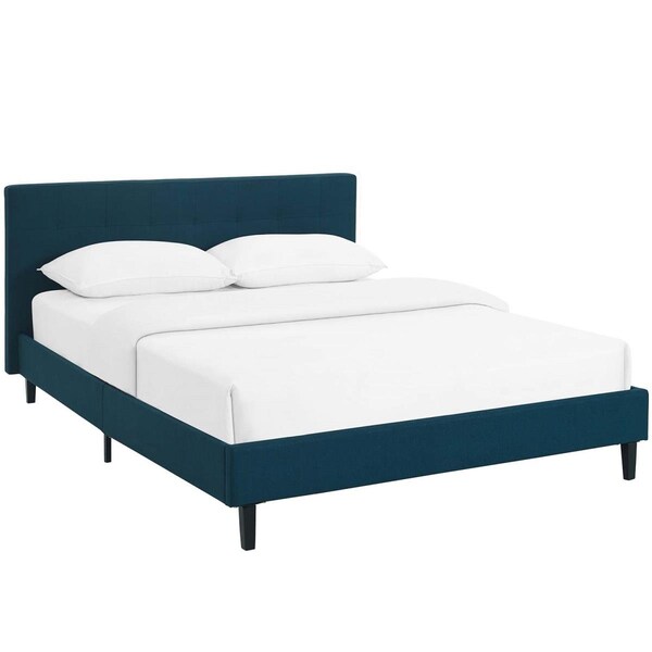 Modway Furniture Linnea Full Size Bed, Azure - MOD-5424-AZU