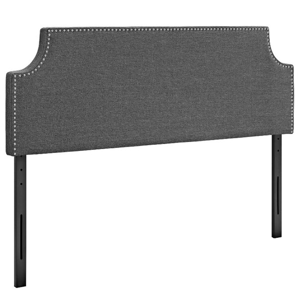 Modway Furniture Laura King Fabric Headboard, Gray - MOD-5396-GRY
